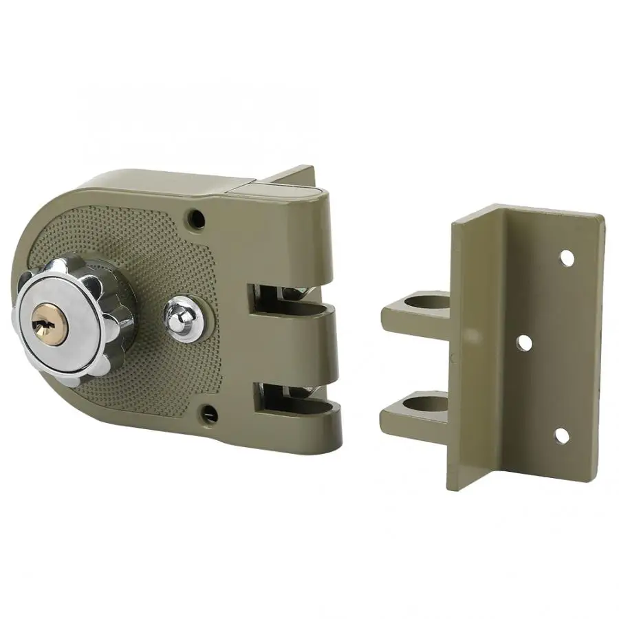 

Zinc Alloy Door Rim Lock Anti-theft Single Cylinder Lock with 3 Keys for 45-55mm door lock Suitable For Gate Bedroom