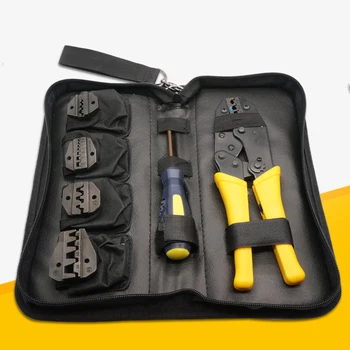 

Alicate Crimpador Crimper Ratcheting Crimping Plier Tool Kit Set Insulated Non-insulated Cable Wire Hand tool 0.5-35MM2