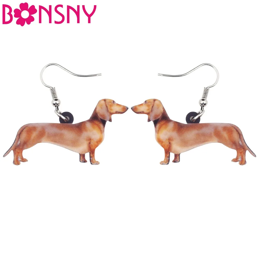 Ювелирные изделия Bonsny для девочек и женщин акриловые длинные большие серьги с