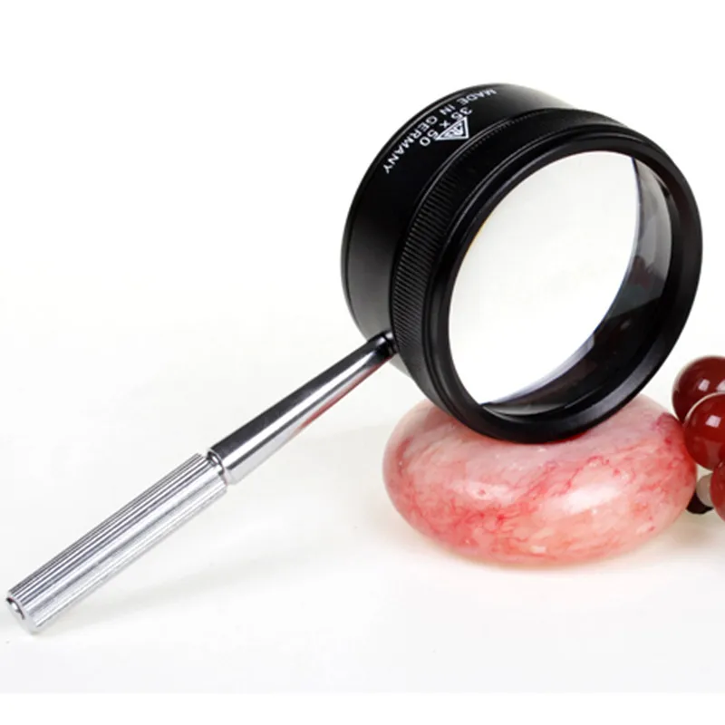 30X Portable Handheld Magnifying Glass Optical Jewelry Reading