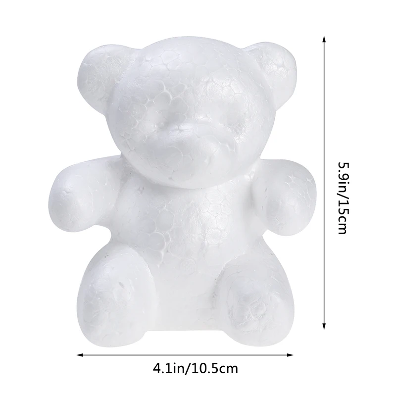 1pcs 200mm Modelling Polystyrene Styrofoam Foam bear White Craft Balls For DIY Christmas Party Decoration Supplies Dropshipping