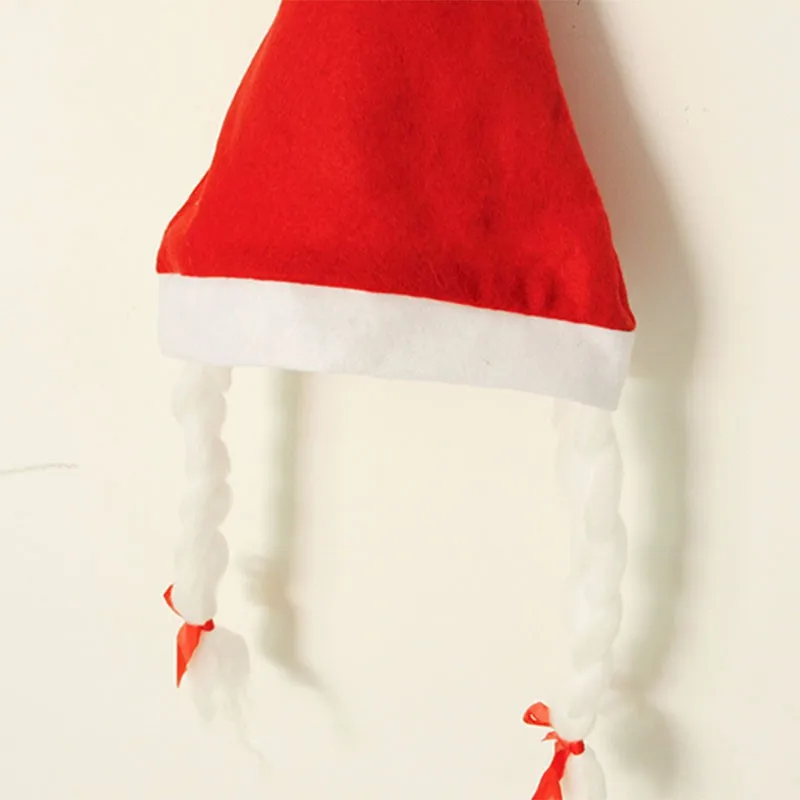 10 шт./лот белый кос Рождество Шляпы Рождество Украшения взрослых обычные светящиеся звезды Санта Шапки детей шапка для Chiristmas
