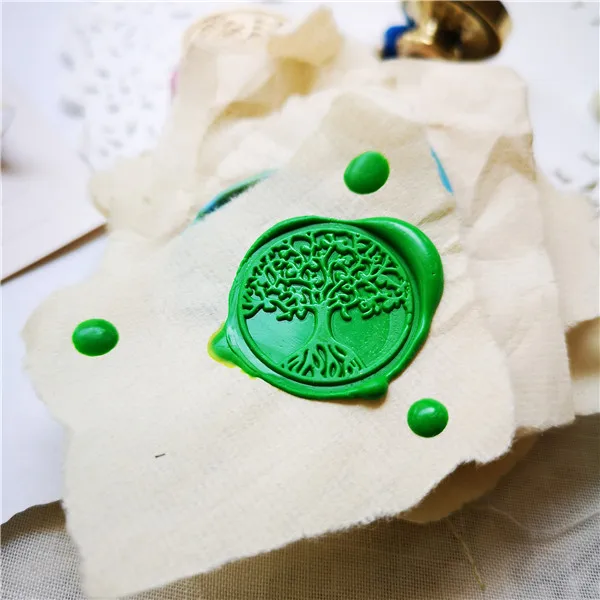 irregular resin handle Ornate design Wax Seal Stamp 7/8" diameter metal seal 