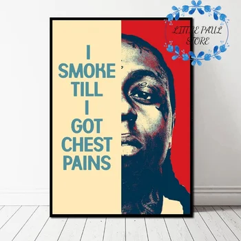 

LIL WAYNE Music Hip Hop Art Canvas Poster Wall Picture for Living Room No Frame