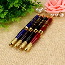 Professional Феникс Печатный ручной Microblading брови ручка для тату, макияжа