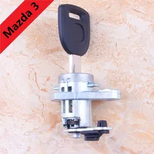 Высокое качество передний левый Автомобильный Дверной замок цилиндр для Mazda 3 версия с одним ключом