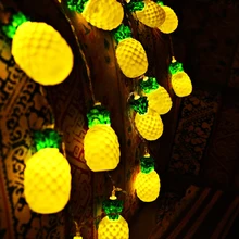 20 светодиодный 8 см фея желтый ананас Батарея работает строка светильник 3 м светодиодный украшения для рождественской гирлянды год герлянда