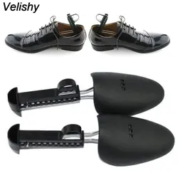 Velishy 1 пара Для женщин Для мужчин Пластик обуви Носилки 2-способ Обувь носилки Дерево Shaper Черный