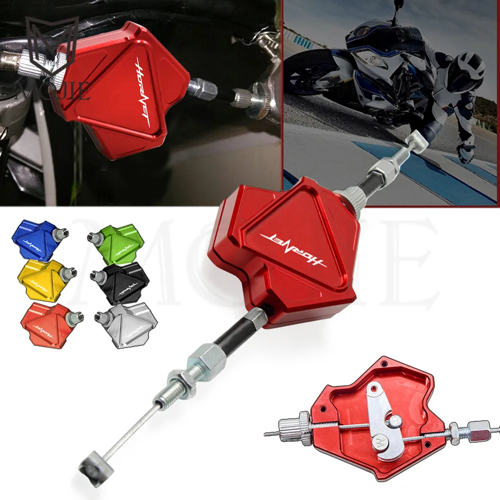 

Motorcycle Accessories CNC Aluminum Stunt Clutch Lever HORNET 250 Easy Pull Cable System For Honda HORNET 250 2001