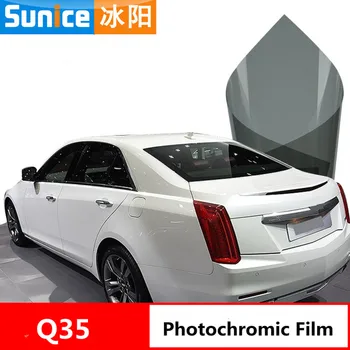 

SUNICE PFC VLT35%~25% Sun Control Film Black Window Tint Film 99% UV Rejection Car Building Window Glass Sticker 60"x40"
