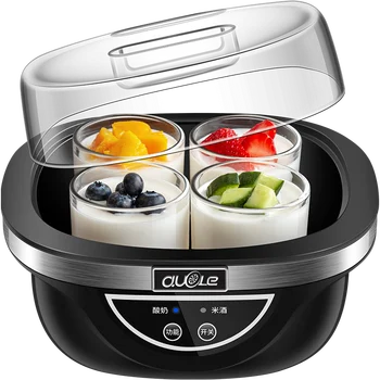 

L Yogurt Machine Household Fully Automatic 4 Glass Points Cup The Tank Mini Homemade Rice Wine Fermentation Machine Small