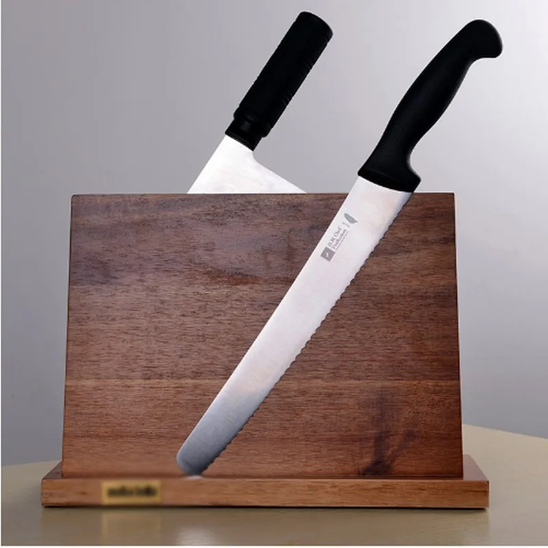 Магнитный держатель для ножей из цельного дерева, вентиляционный сушильный нож, блок для хранения ножей, Магнитная подставка для кухонной утвари, инструменты для приготовления пищи