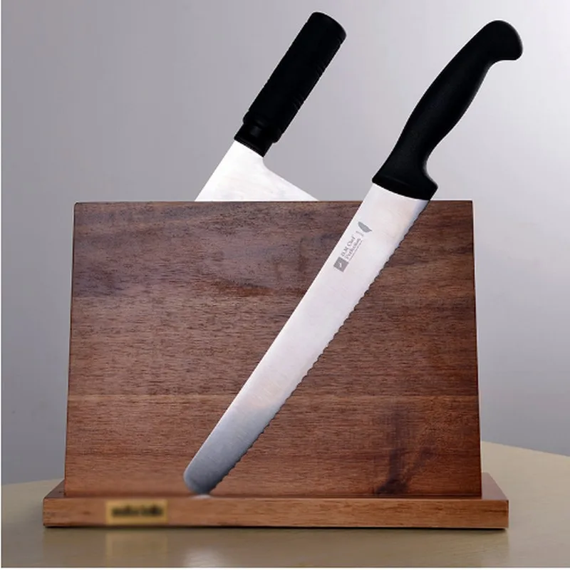 

NEW Solid Wood Magnetic Knife Holder Ventilation Drying Knife Storage Block Knife Stand Magnet Kitchen Utensil Cooking Tools