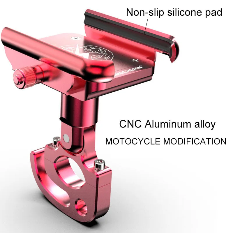Алюминиевый сплав мотоциклетный держатель для телефона Руль держатель для горного велосипеда для 3,5-6," iPhone X XR 8 7 Plus samsung Note 8