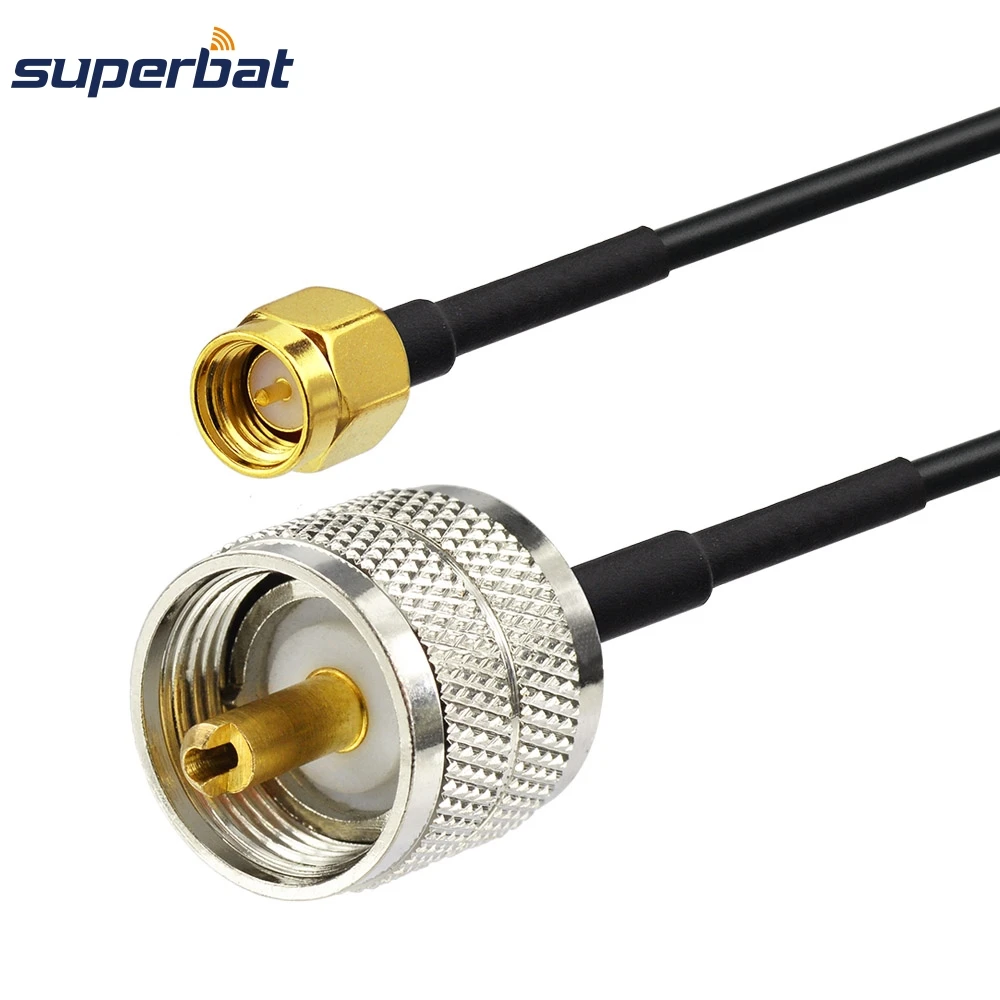 Superbat UHF PL259 SO239 штекер SMA штекер разъем RF косичку RG174 антенный удлинитель 15 см для беспроводной