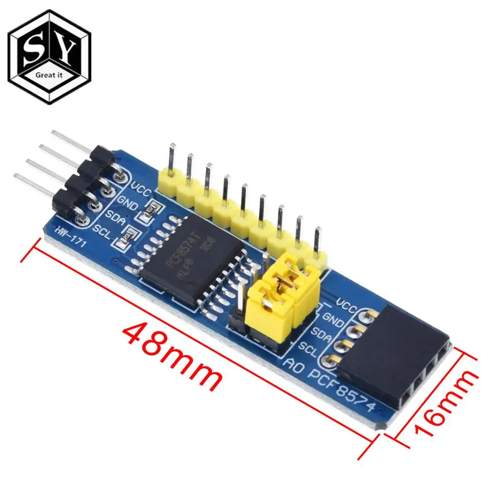 Расширительная плата Great IT PCF8574 IO 1 шт. расширитель I/O модуль разработки для оценки