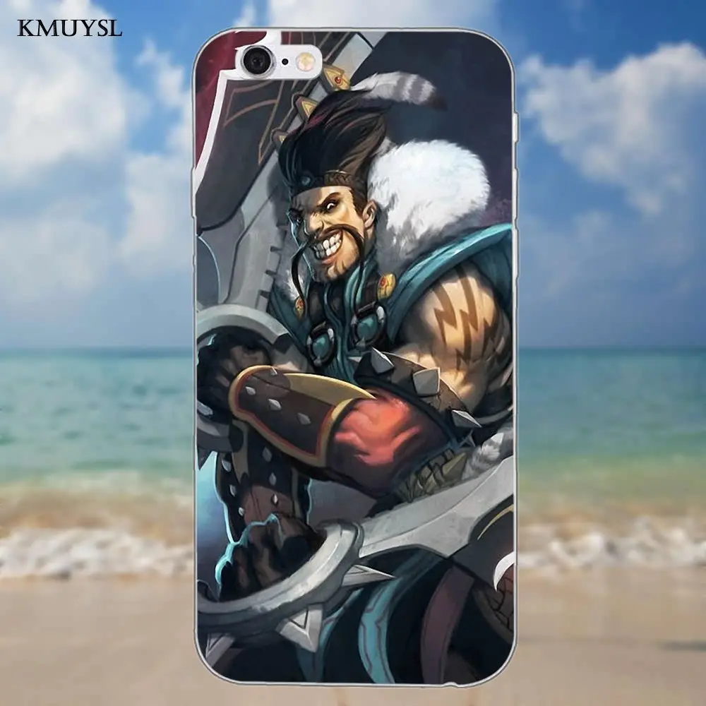 Аниме дравен лига для iPhone 4 4S 5 5C SE 6 S 7 8 Plus X Galaxy S5 S6 S7 S8 Grand Core II Prime Alpha TPU Дизайн по