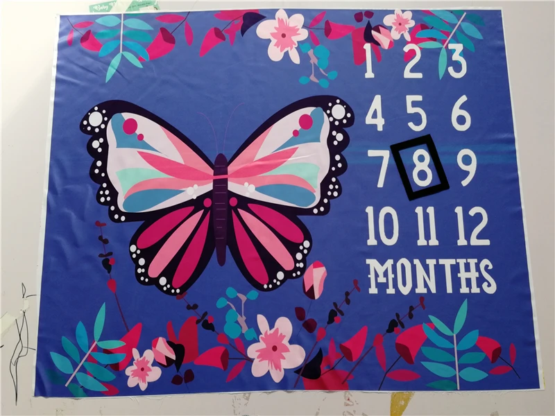 Cute Multi-Function Baby Play Mats Infant Portray Blanket Bed Room Wall Decor  Background Blankets Baby Milestone Photo Props