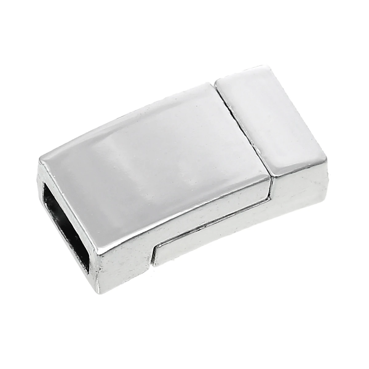 8SEASONS Clasps Rectangle Silver Tone 17mm x 9mm,2 Setsin