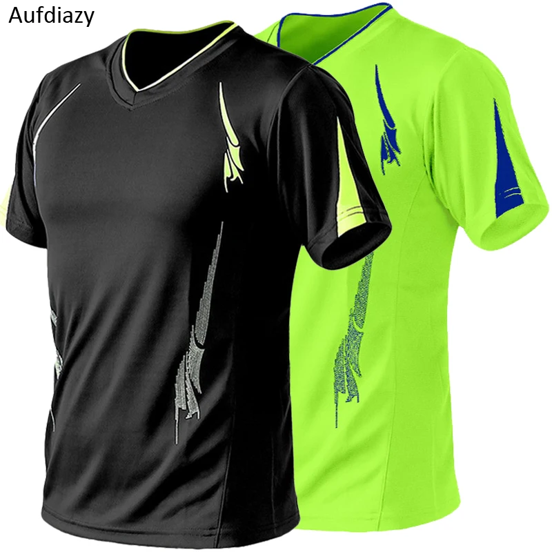 

Aufdiazy Plus Size 9XL Men's Camping Hiking T-Shirt Men Summer Fitness Jersey Trekking Climbing Quick Dry Sports T Shirt JM097