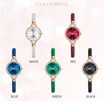 Simple Women Bracelet Watch Ladies Diamond Crystal Band Quartz Watches Fashion Luxury Waterproof Wristwatch 2020 New 6
