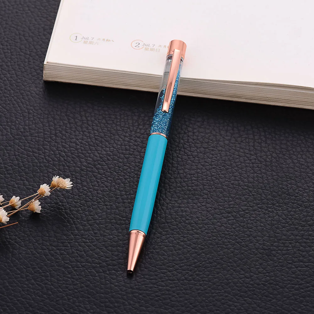 1 шт. новая хрустальная шариковая ручка креативная металлическая ручка масляная ручка для письма канцелярские ручки Шариковая ручка школьные офисные принадлежности