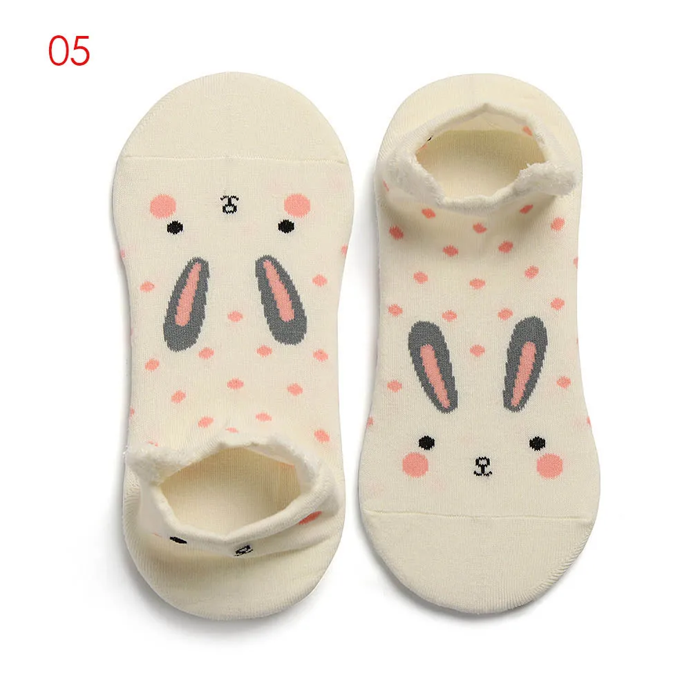 1 пара, 3D милые мягкие носки до лодыжки для женщин и девочек, милые Мультяшные животные, хлопковые теплые носки Harajuku, короткие носки - Цвет: 5