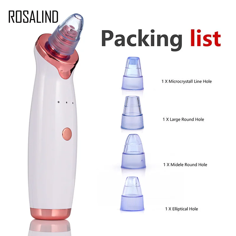 ROSALIND Blackhead Remover пылесос с usb зарядкой черный точечный очиститель пор для лица Pimple пятновыводитель для кожи средства ухода за мотоциклом