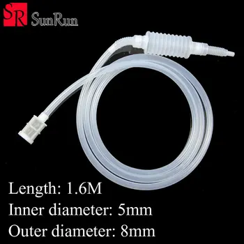 

5mm 1.6M Home Brew Syphon Tube Siphon Pipe Hose Wine Beer Making Tool Brewing Food Grade Plastic Siphon Pump water Drain tank
