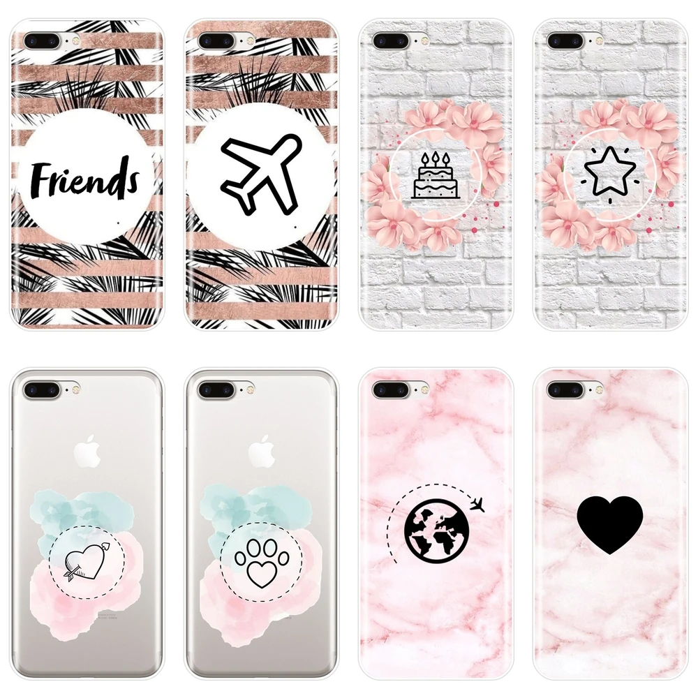 

Heart Airplane Star Leaf Phone Case Silicone For Apple iPhone X XR XS MAX 8 7 6S 6 S Soft Back Cover For iPhone 8 7 6S 6 S Plus
