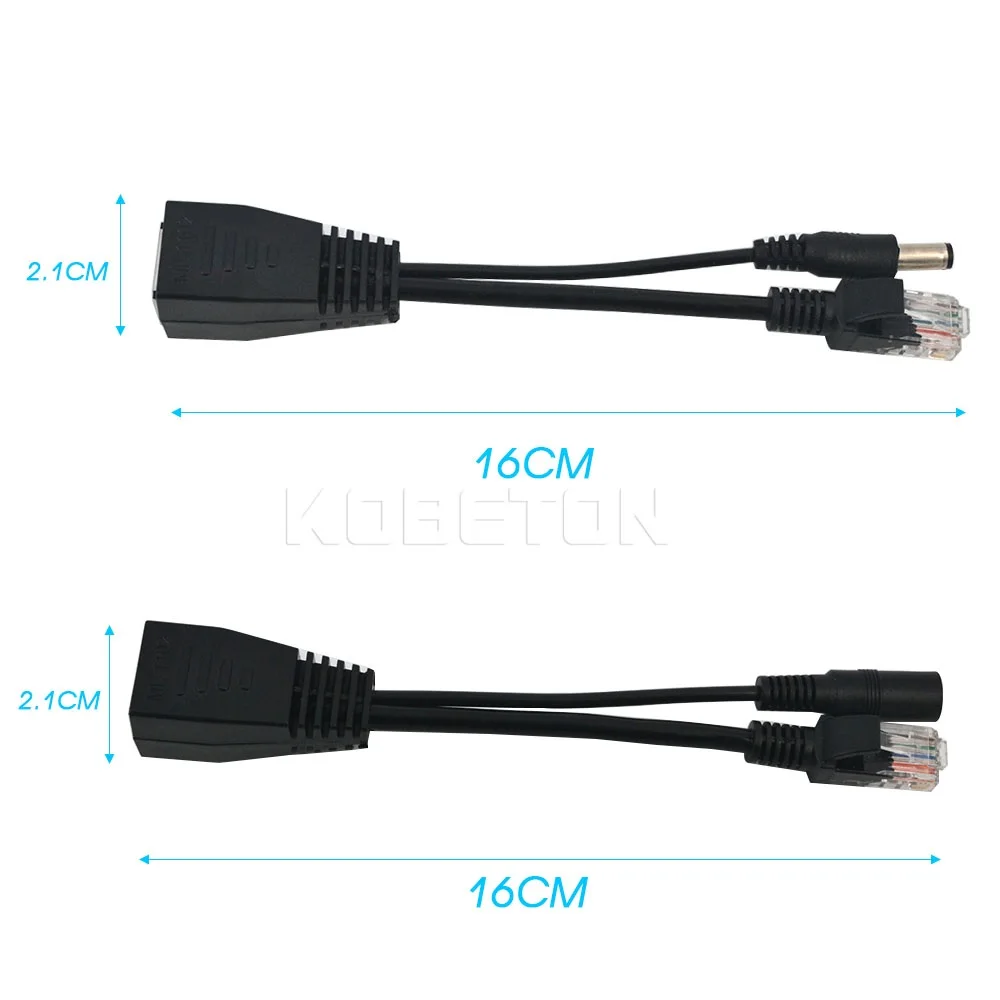 Сетевой фильтр Power Over Ethernet 30m 2 шт./лот Poe адаптер RJ45 инжектор + сплиттер 12 В 24