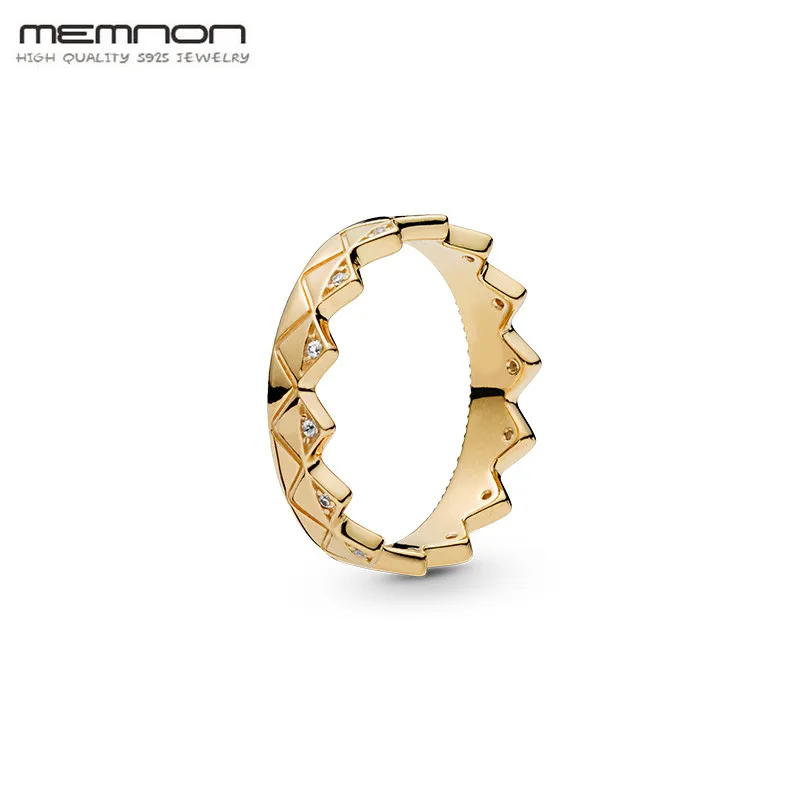 

Memnon Summer collection silver 925 jewelry Shine Exotic Crown Ring 925 Sterling Silver Rings for women anillo fashion Jewelry