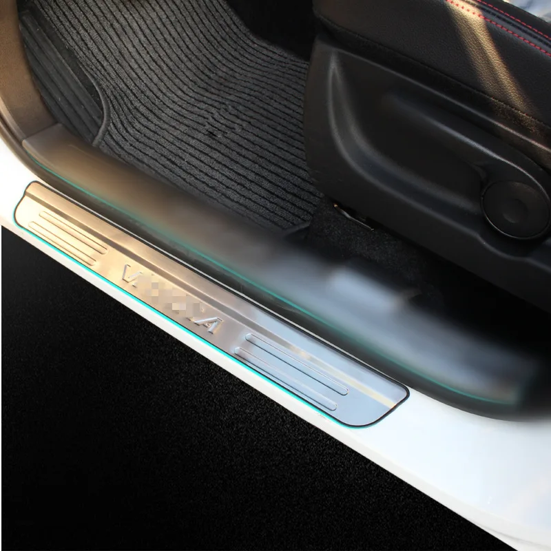 Prix pour Pour Suzuki Vitara Escudo 2015 2016 2017 Acier Inoxydable Side Door Sill Protecteur pédales Plat D'usure Gardes Sills Garniture 4 pcs/ensemble Prix pour Pour Suzuki Vitara Escudo 2015 2016 2017 Acier Inoxydable Side Door Sill Protecteur pédales Plat D'usure Gardes Sills Garniture 4 pcs/ensemble