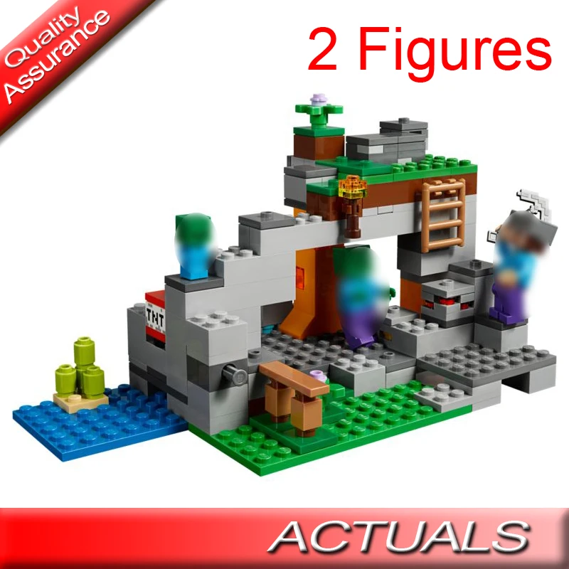 

My World The Zombie Cave Building Blocks Educational Bricks Kid Toys Compatible Legoed 21141