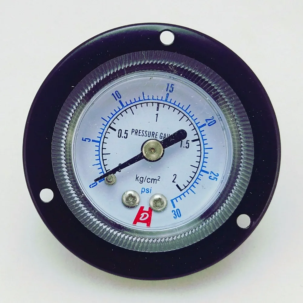 

Y40-ZT 1.5" 40mm 30psi panel pressure gauge ,2kg/cm2 panel manometer ,PT1/8" back thread with front flange