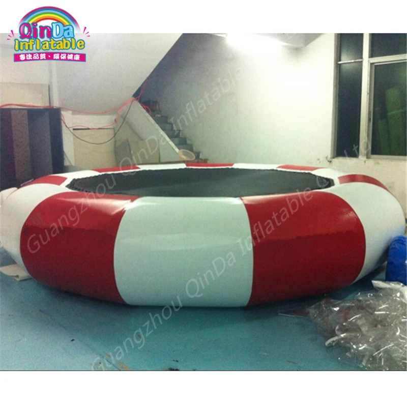 

Pool Float Customized Color Stripes Water Trampoline Inflatable Trampolines ,Air Jumping Bed,water park equipment Trampolines