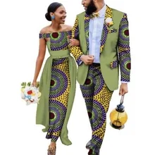 Новое поступление Модный Стильный Африканский хлопковый костюм размера плюс для пар(для женщин и мужчин