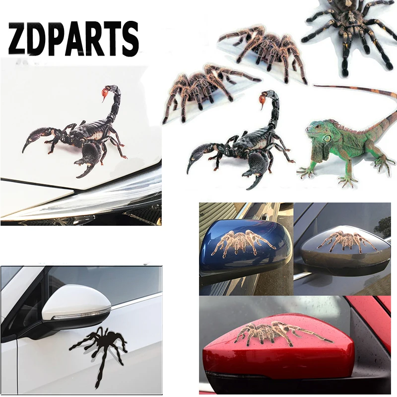 

ZDPARTS 3D Car Spider Emblem Truck Motor Window Stickers Cover For Ford Focus 2 3 Fiesta Mondeo Kuga Kia Rio Ceed Sportage 2017