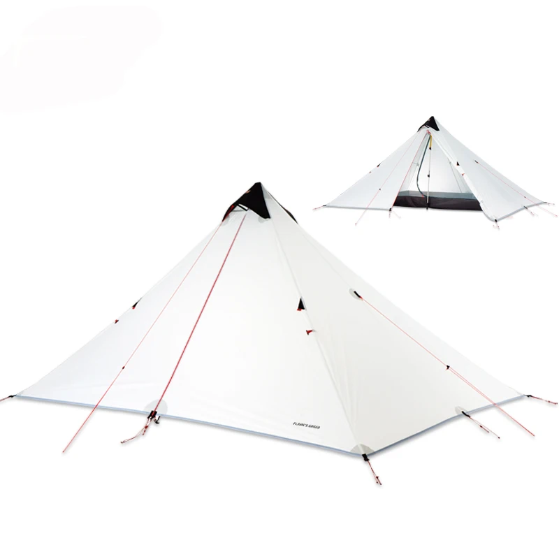 Billig FLAME S CREED 2019 LanShan 1 Verbesserte version 15D silicon beschichtung ultra licht 3 jahreszeiten 1 person 2 schicht zelt carpas de camping
