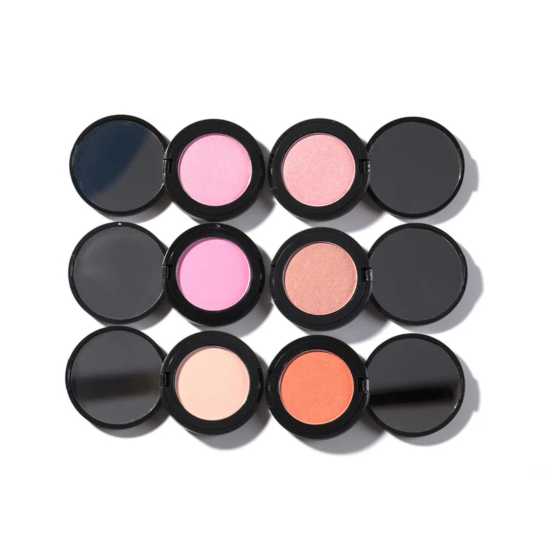 

MYS brand Makeup Cheek Blush Powder 6 Colors single blusher bronzer Powder pressed Natural Foundation Face Makeup Blusher TSLM2