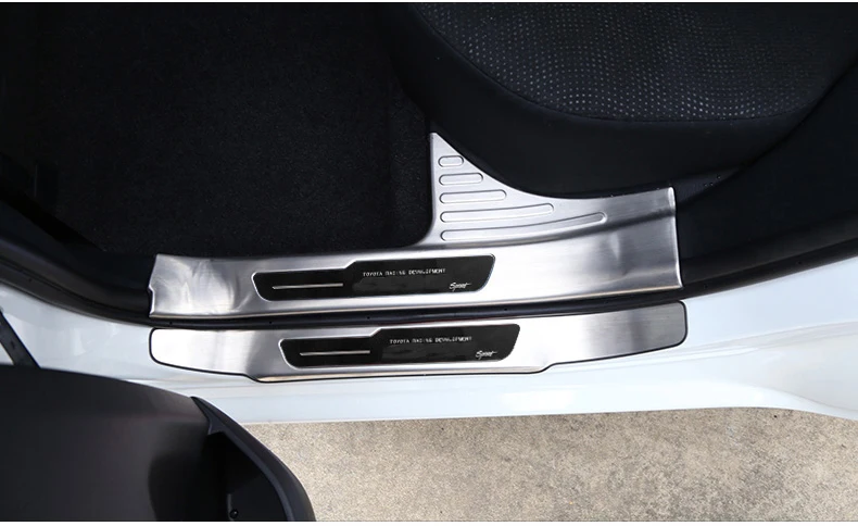 Высококачественная внутренняя внешняя накладка на ступеньку из нержавеющей стали/дверной порог для toyota corolla- Samurai car styling 4 шт