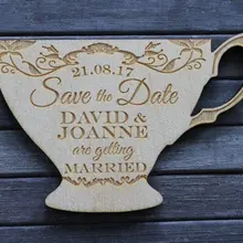 Персонализированные день чашка сохранить дату, пользовательские деревянные сохранить дату магниты на холодильник alice тема свадьбы