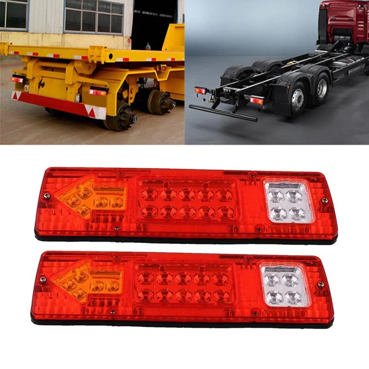 Details about   PAIR 12V LED REAR TAIL LIGHTS LAMP 5 FUNCTION TRAILER CARAVAN TRUCK LORRY 20 LED 