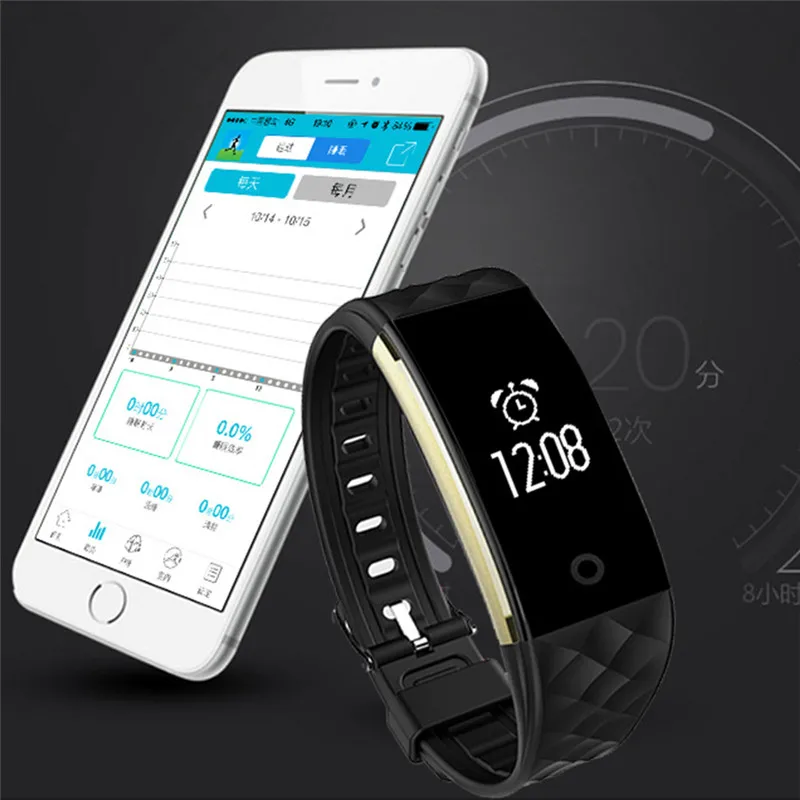 

Smart Watch Bracelet Fitness Monitor Watch Touch Screen Date Display Bluetooth GPS Smart Watch Band Male Digital Clock