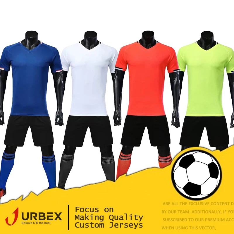 

URBEX Custom Soccer Jerseys Personalize Football Shirt Blank Plain Soccer Set DIY Your Own Team Kit Customize Uniforms FLD1057