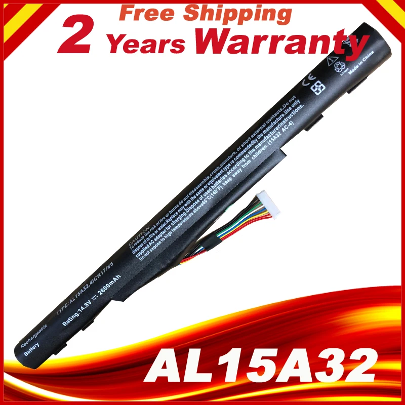 Pаспродажа AL15A32 Аккумулятор для ноутбука ACER Aspire E5 422G E5 472G E5 473G E5 522G E5 532G E5 573G E5 722G V3 574G E5 422 E5 472