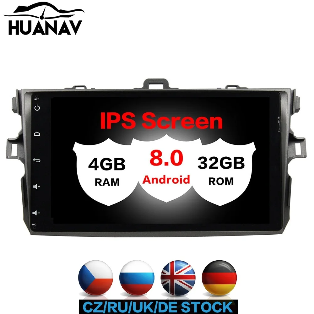 Sale Car GPS Navigation No CD DVD Player For TOYOTA COROLLA 2006-2011 stereo in dash multimedia 2 din radio Android 8.0 tape recorder 1