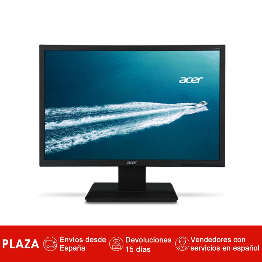 

Acer V6 196HQLAb, 47 cm (18.5"), 1366 x 768 Pixeles, HD, LED, 5 ms, Negro
