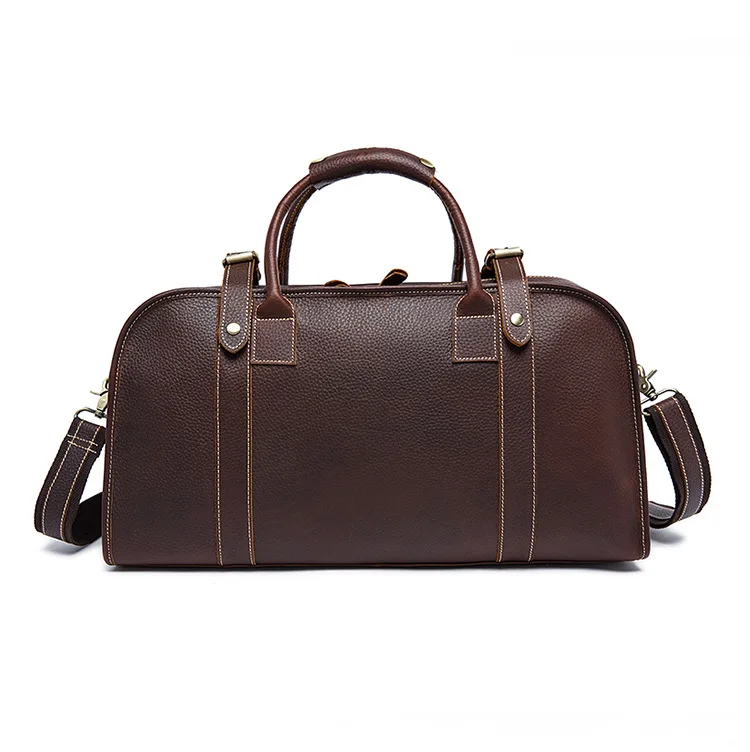 

MAHEU High Quality Hand Travel Bags For Short Trip Genuine Leather Men Women Male Female Travelling Bag Zipper Cowhide Tote Bags