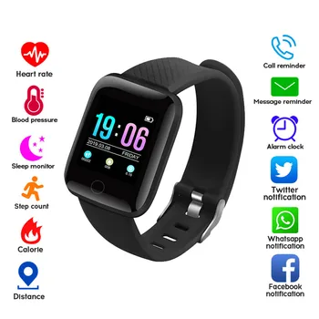 

Smart Band Watch D13 Touch Screen Pedometer Blood Pressure Fitness Tracker Heart Rate Monitor Activity Tracker WhatsApp reminder